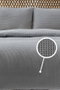 L'essentiel linge de maison Manta de doble piqué Waffle - Gris